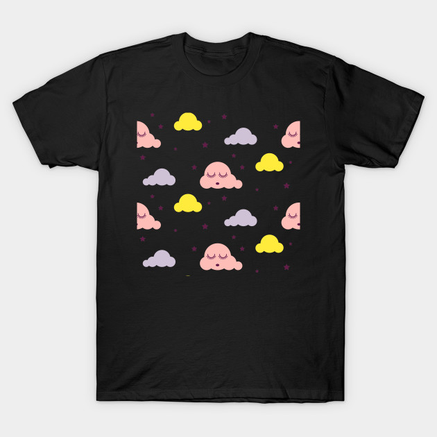Pink Yellow Sleepy Girlish Clouds